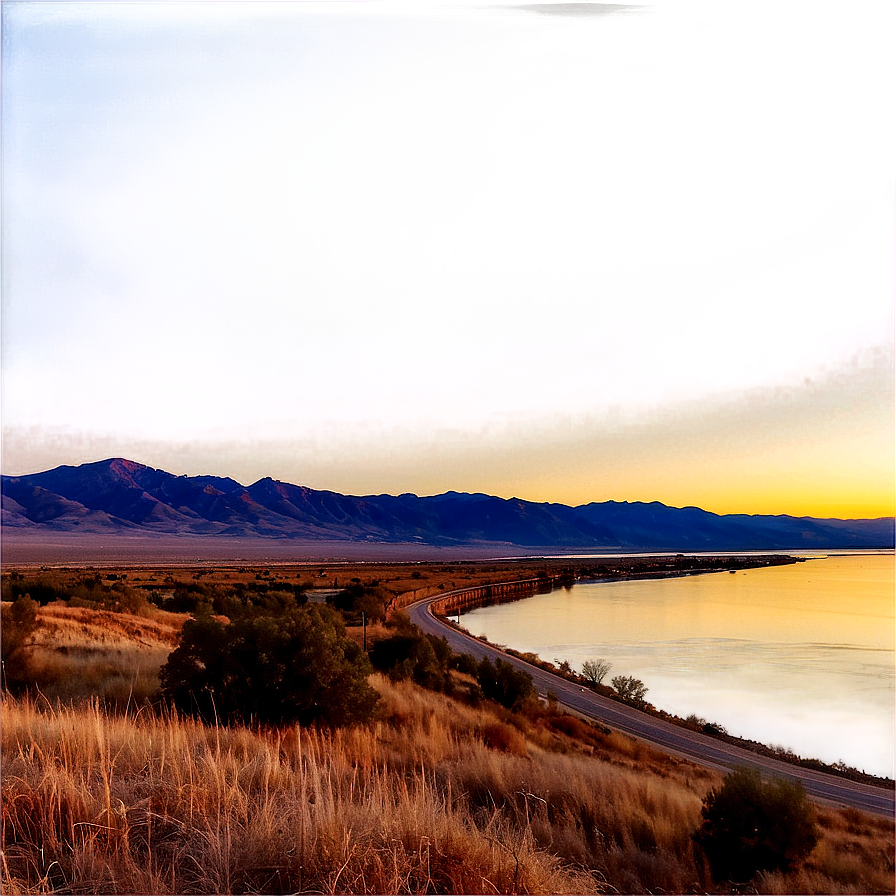 Utah Lake State Park Sunset Png 06292024 PNG image