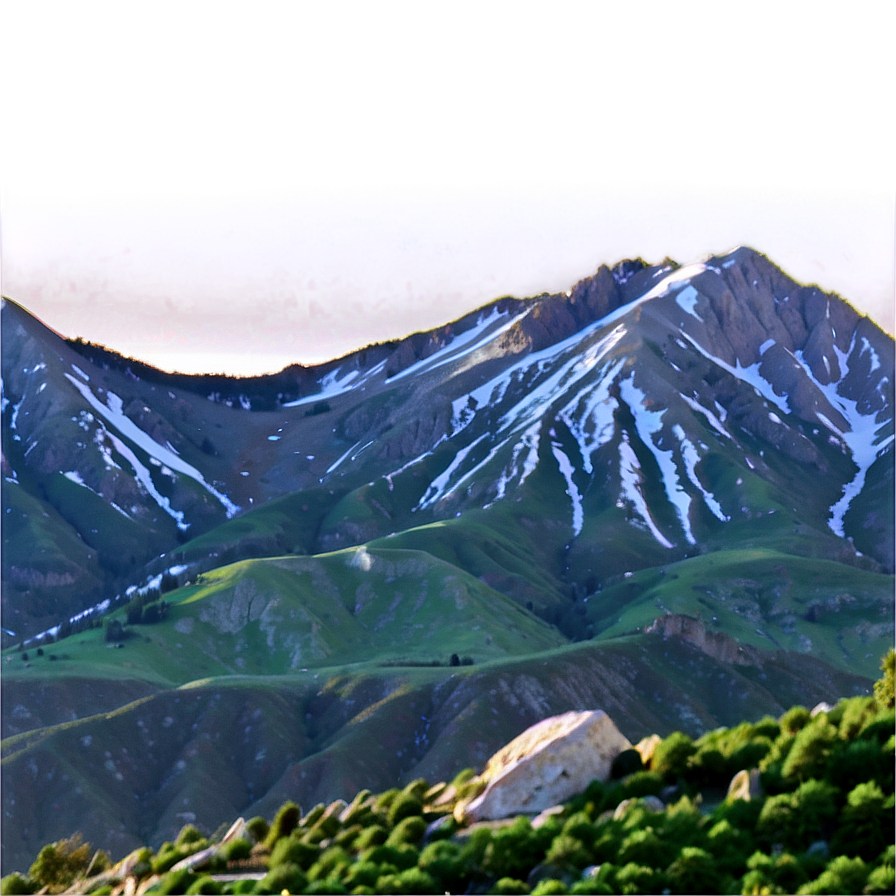 Utah Wasatch Mountain Range Png 06292024 PNG image