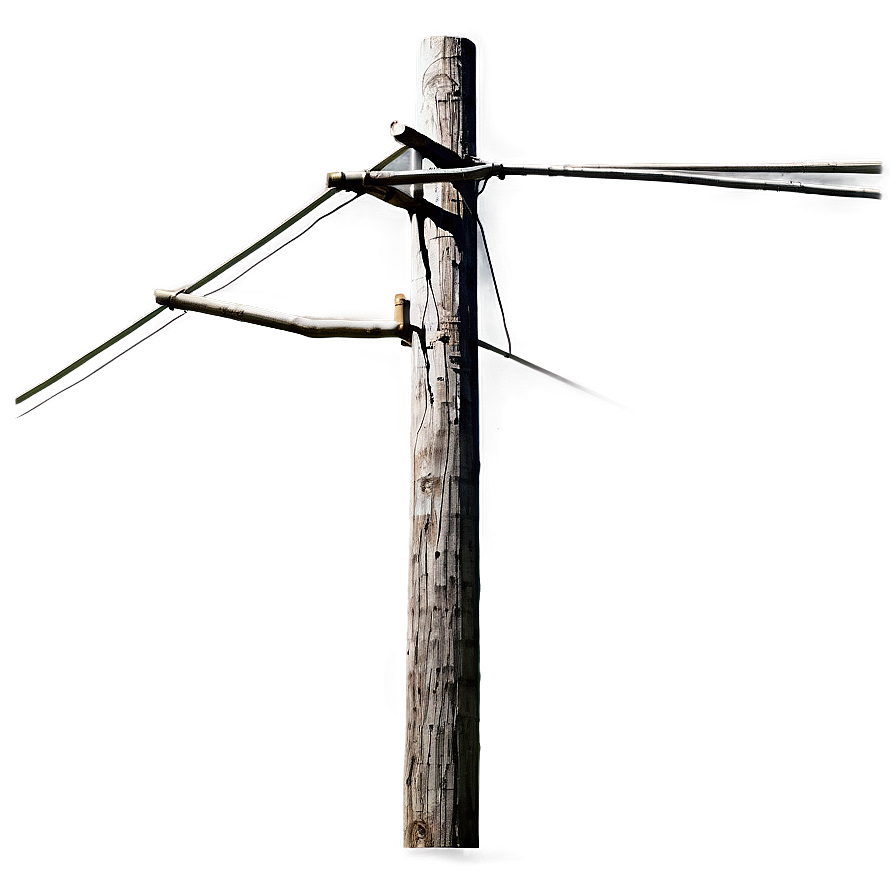 Utility Pole In Rural Area Png 06262024 PNG image