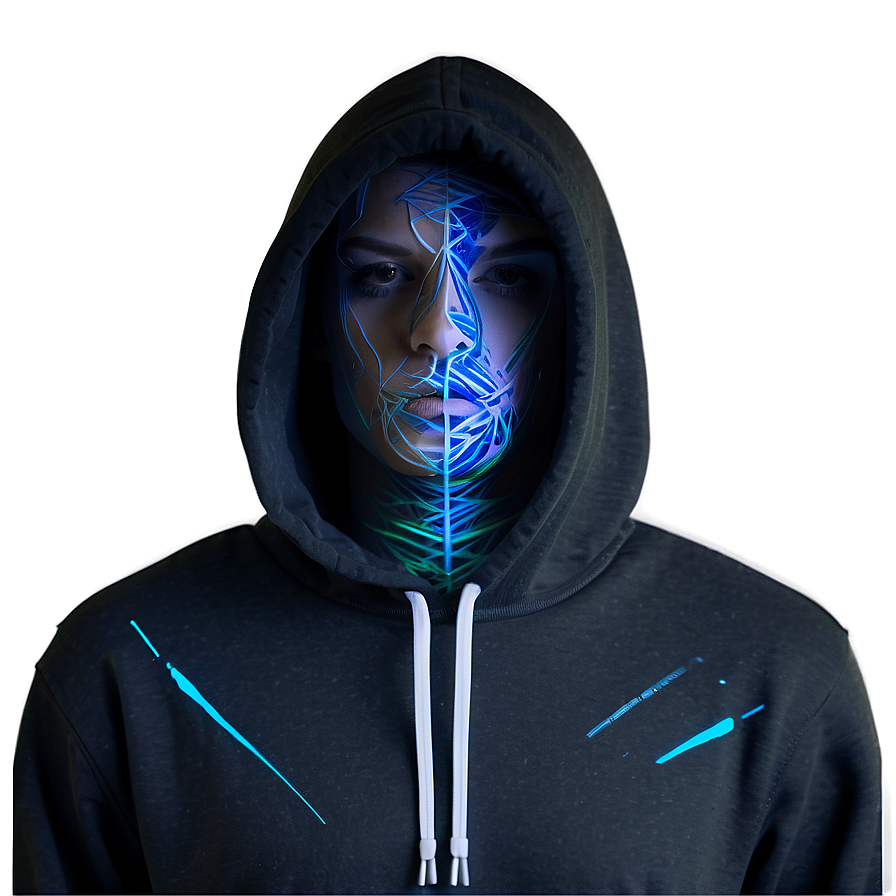 Uv Reactive Hoodie Strings Png Qkq PNG image