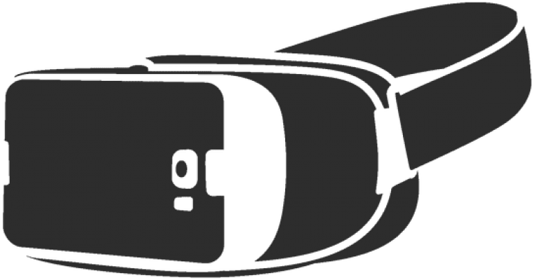 V R Headset Silhouette PNG image