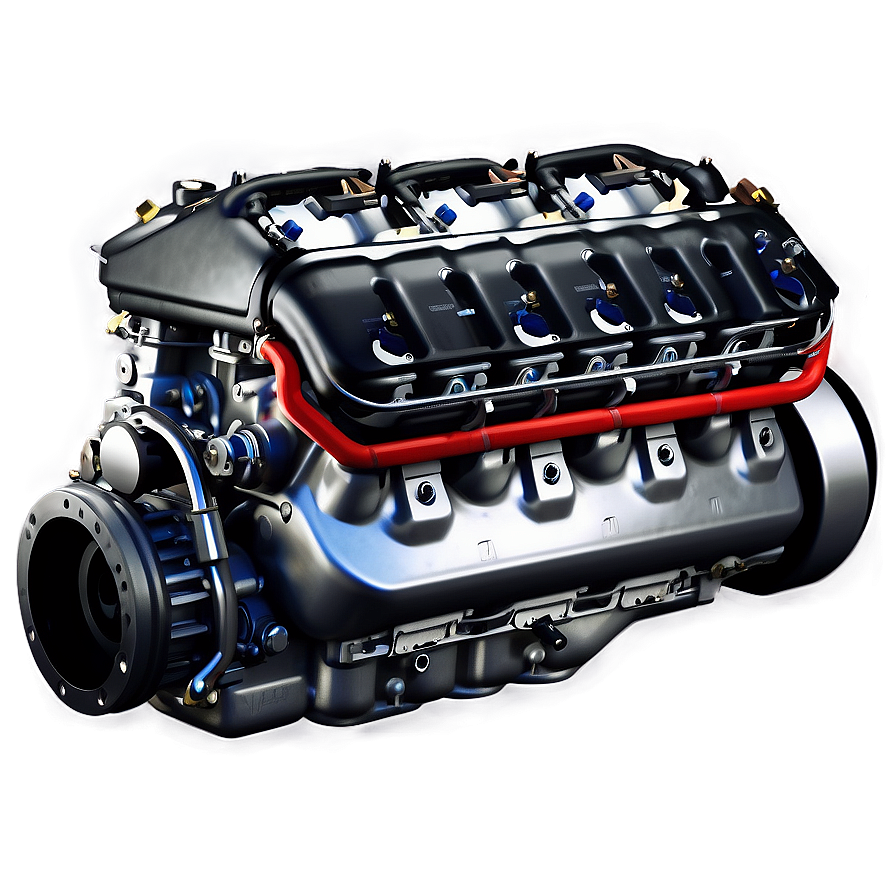 V8 Car Engine Design Png Qeb PNG image