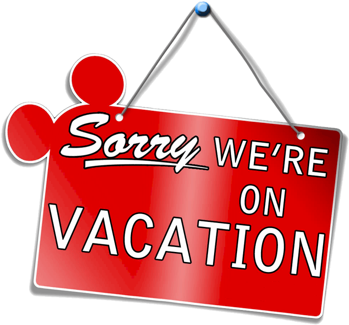 Vacation Notice Sign PNG image