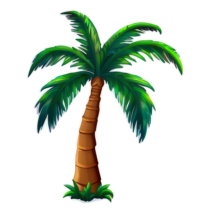 Vacation Palm Tree Emoji Png 06272024 PNG image