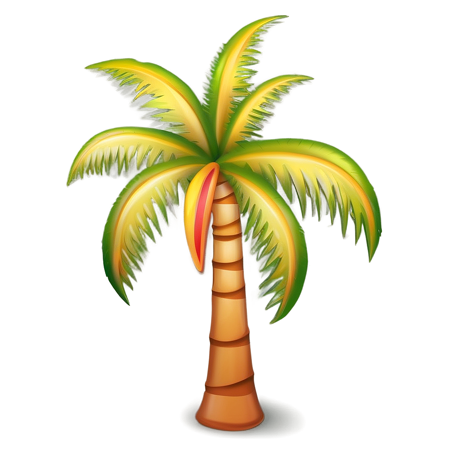 Vacation Palm Tree Emoji Png Lvu37 PNG image