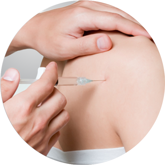 Vaccination Process Close Up PNG image