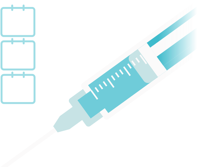 Vaccination Schedule Syringe Illustration PNG image