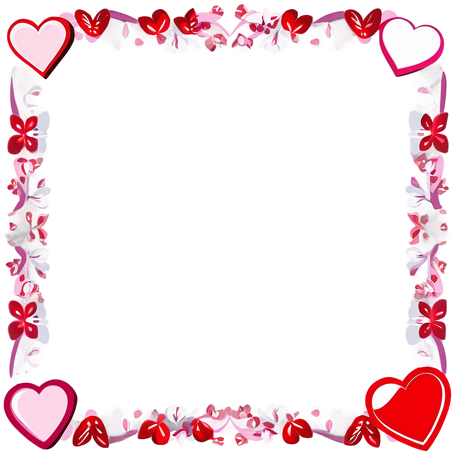 Valentine Heart Border Png Kxb PNG image