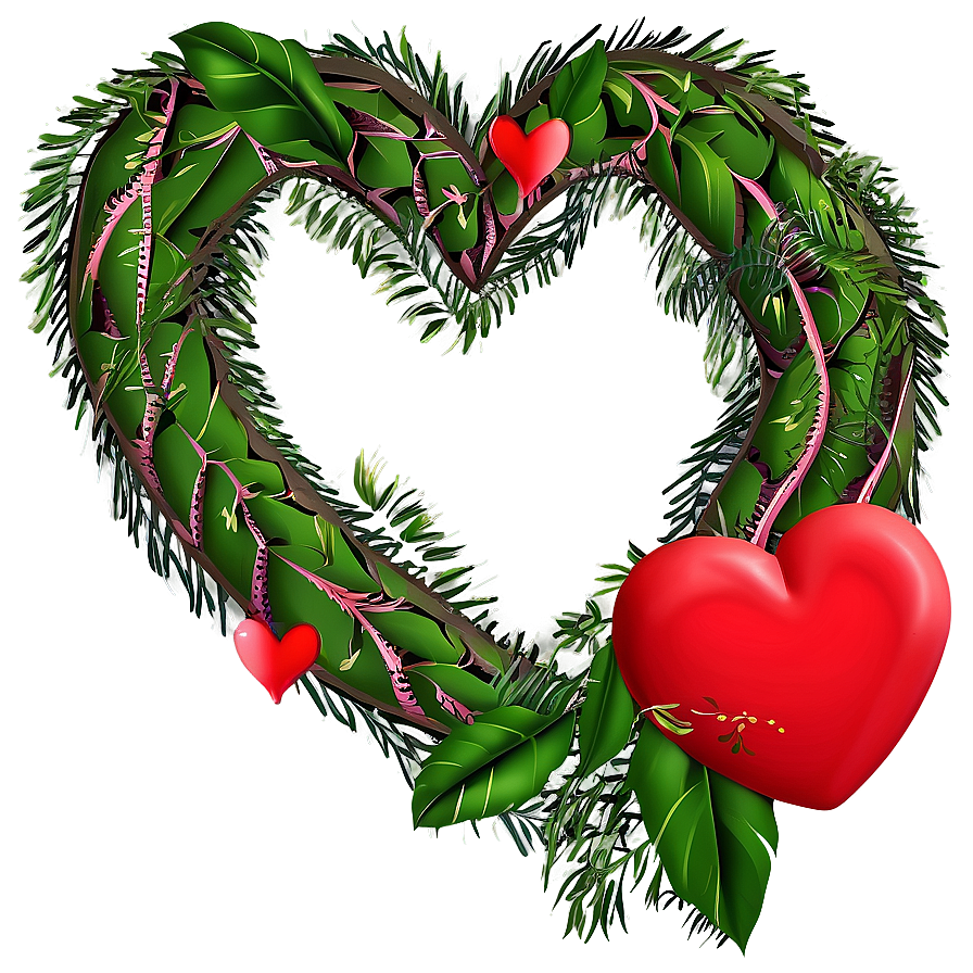 Valentine Heart Wreath Png 58 PNG image