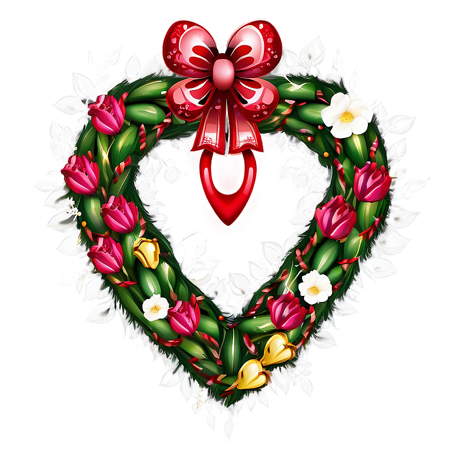 Valentine Heart Wreath Png Rsx PNG image