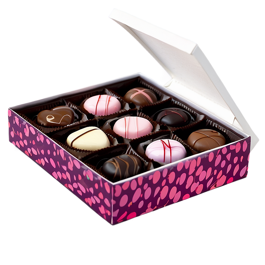 Valentines Chocolate Box Png 05232024 PNG image