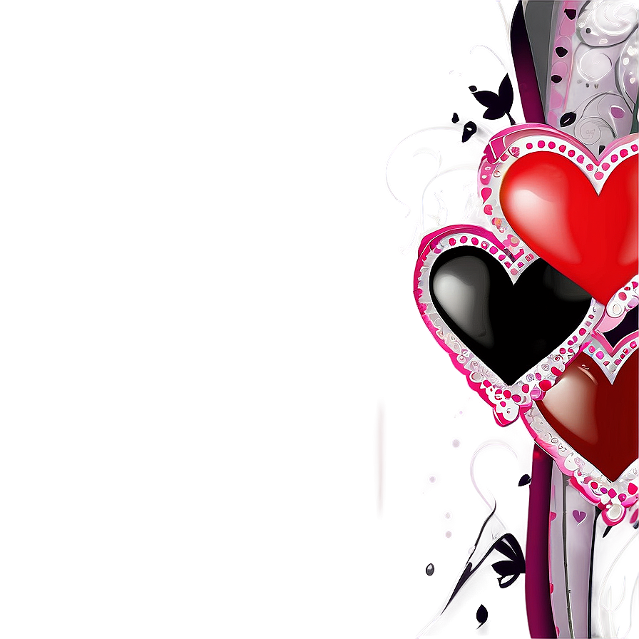 Valentines Day Border B PNG image