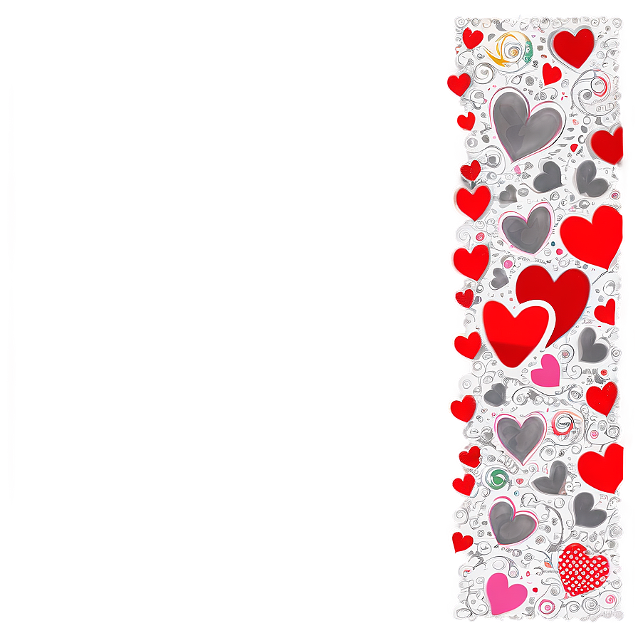 Valentines Day Border C PNG image