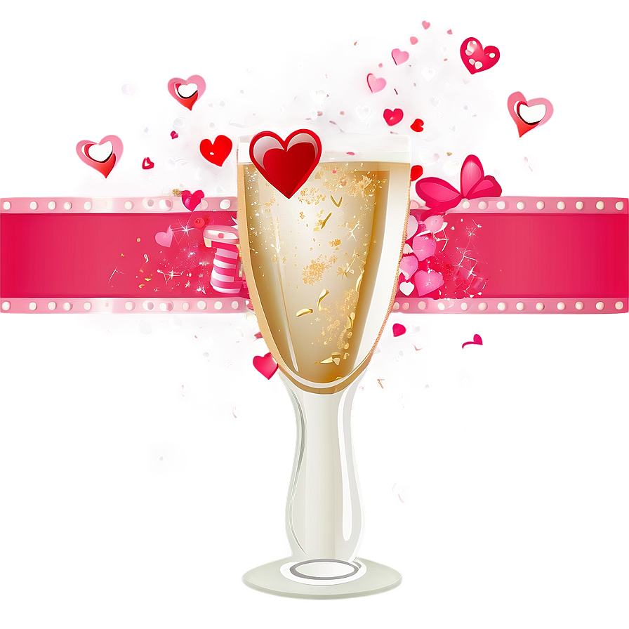 Valentines Day Champagne Png Iju PNG image