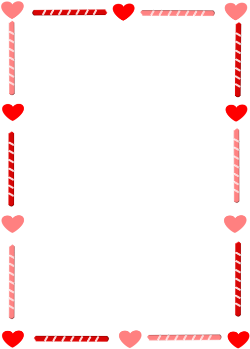 Valentines Day Frame Design PNG image