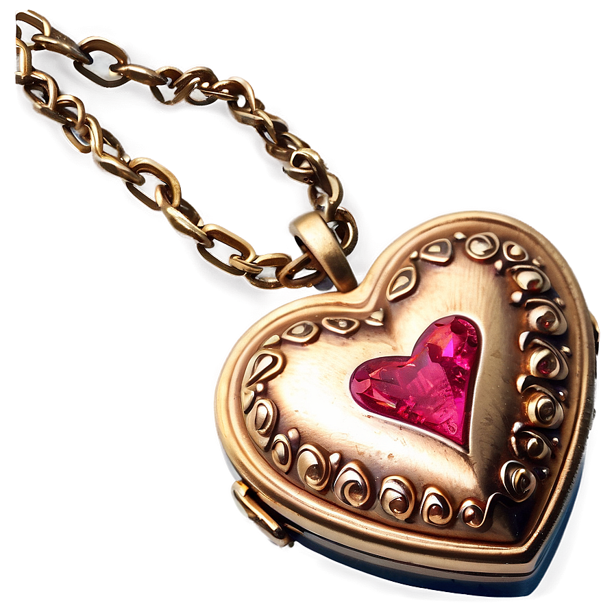 Valentines Day Heart Locket Png 05232024 PNG image