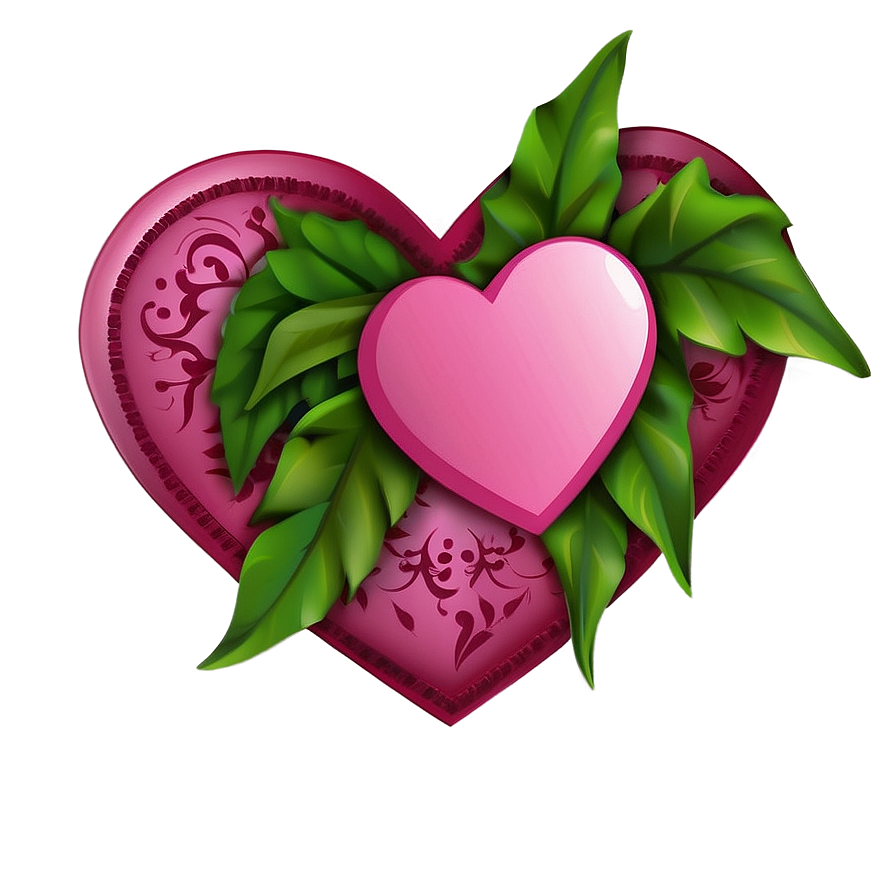 Valentines Day Pink Heart Png 05212024 PNG image