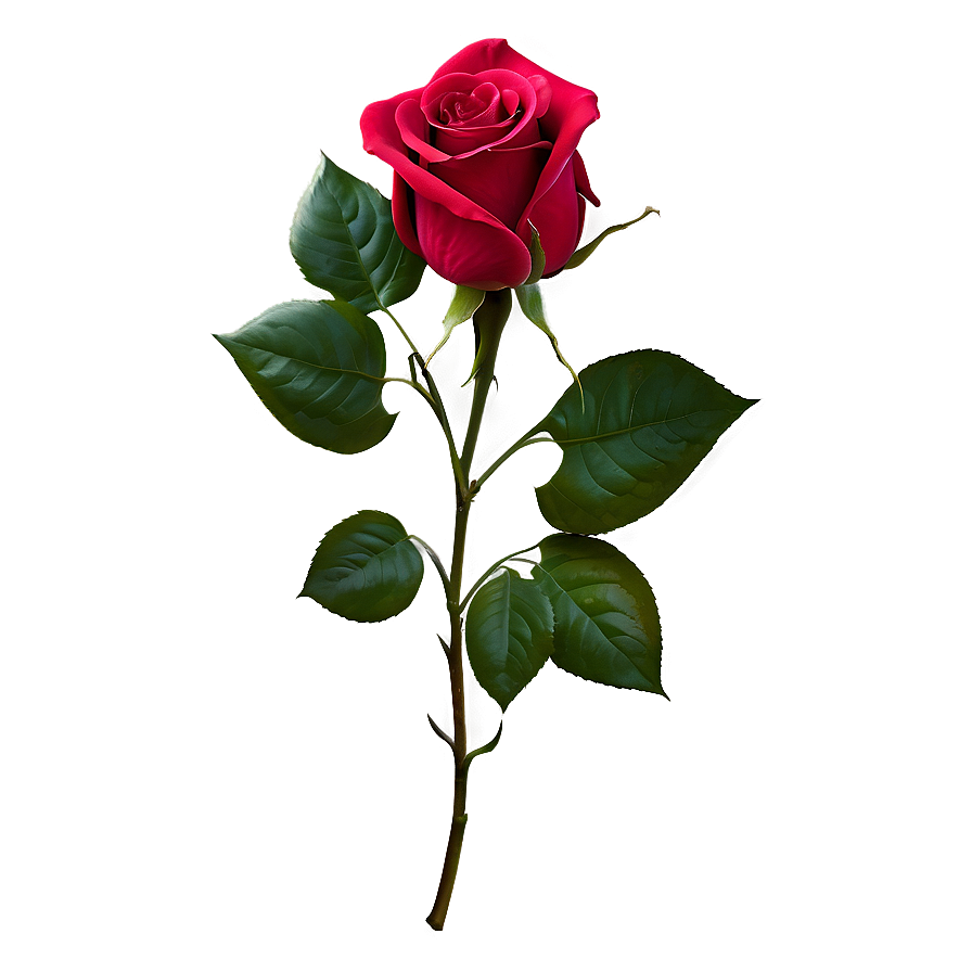 Valentines Day Red Rose Png Owj29 PNG image