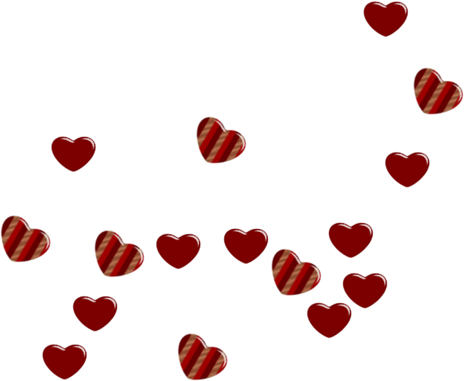Valentines Hearts Pattern PNG image