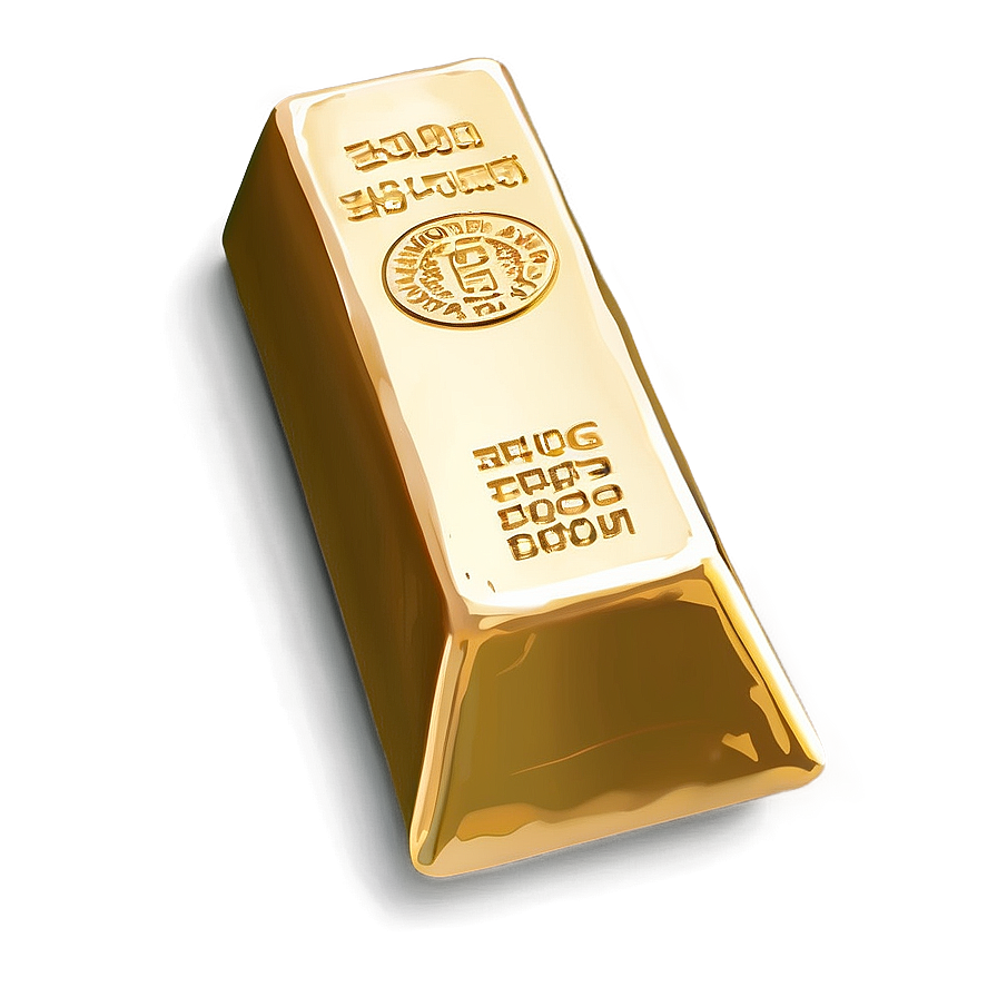 Valuable Gold Ingot Detail Png Qot55 PNG image