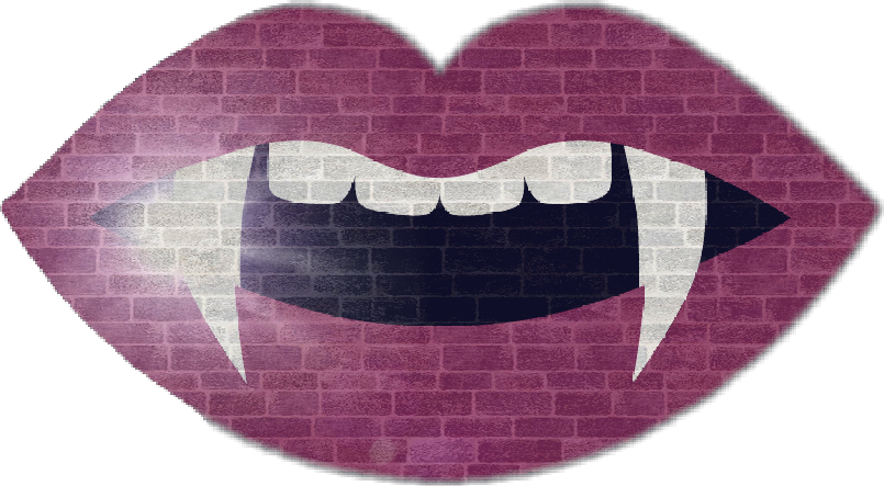 Vampire Lips Wall Art PNG image