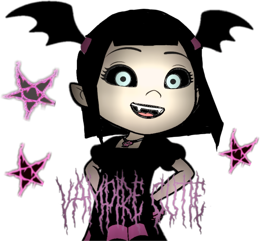 Vampirina Smiling Cartoon Character PNG image
