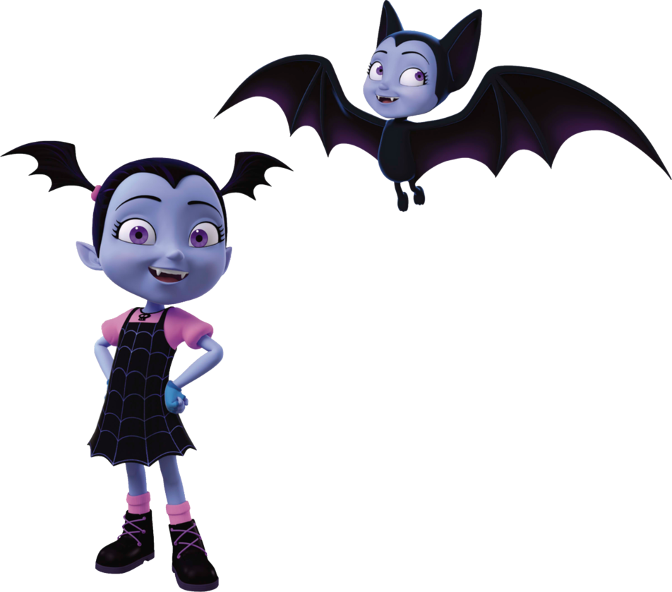 Vampirinaand Bat Friends PNG image