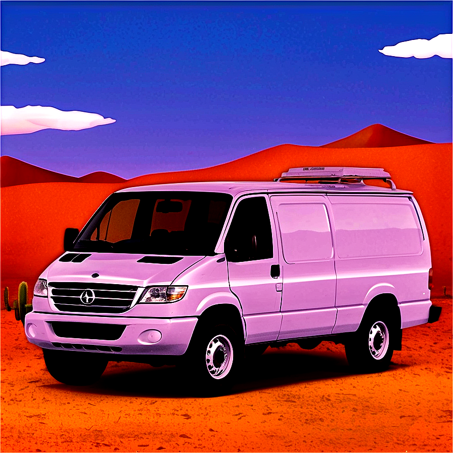 Van In Desert Landscape Png Jhr5 PNG image