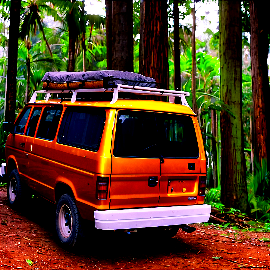 Van On Forest Adventure Png 06202024 PNG image