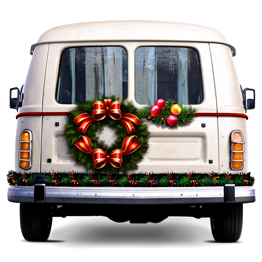 Van With Christmas Decor Png 06202024 PNG image