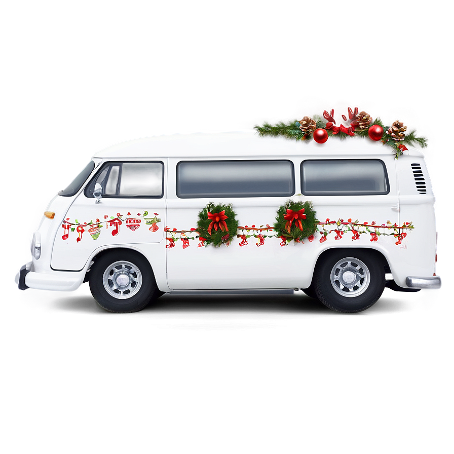 Van With Christmas Decor Png Gdm92 PNG image