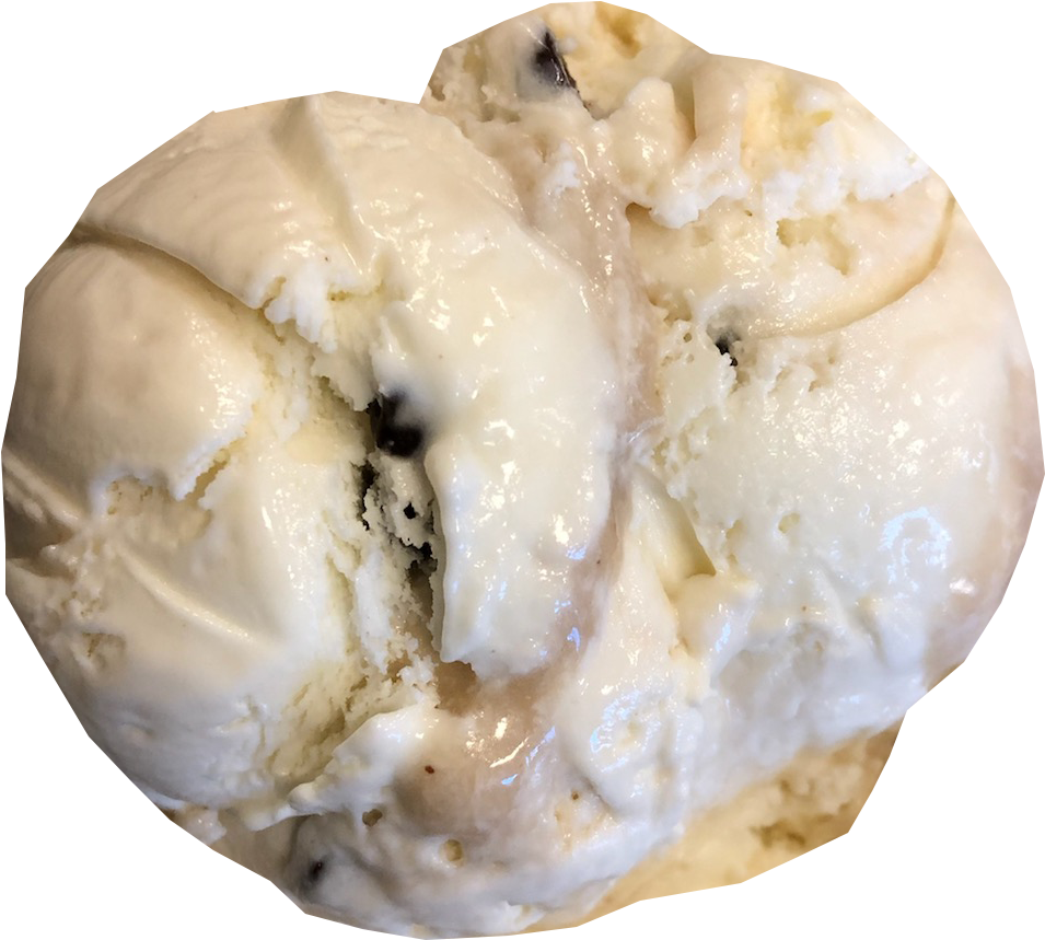 Vanilla Custard Ice Cream Scoop PNG image