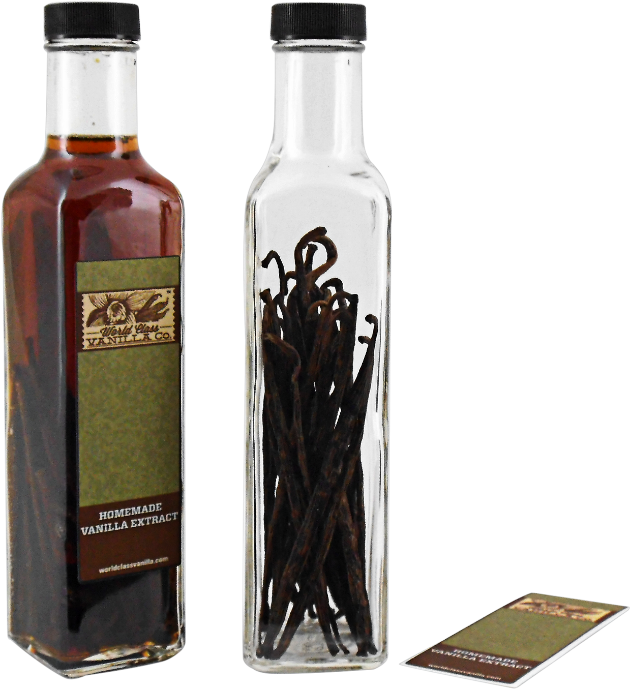 Vanilla Extractand Beans Bottles PNG image