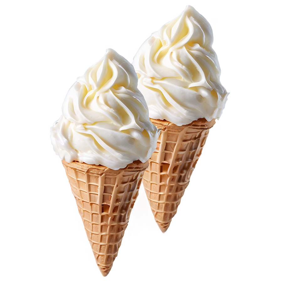 Vanilla Ice Cream Cone Png 05252024 PNG image