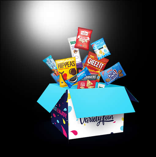 Variety Fun Snack Box Cheez It Included PNG image