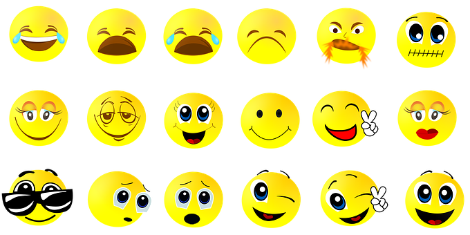 Variety_of_ Smiley_ Faces PNG image