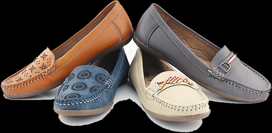 Variety Womens Casual Shoes Collection PNG image