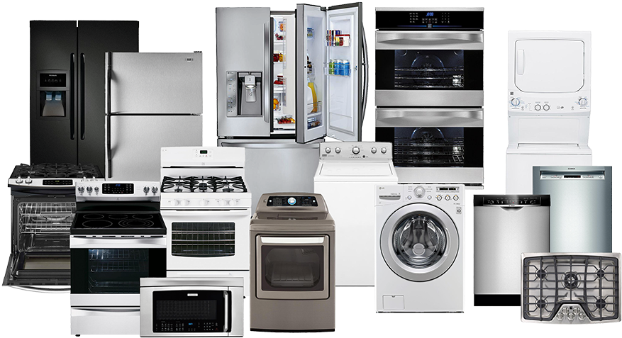 Varietyof Home Appliances PNG image