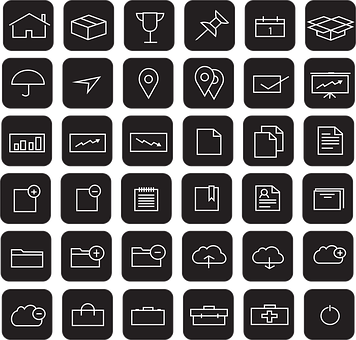 Varietyof Interface Icons Set PNG image