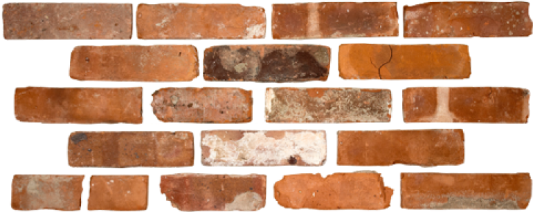 Varietyof Old Bricks Texture PNG image