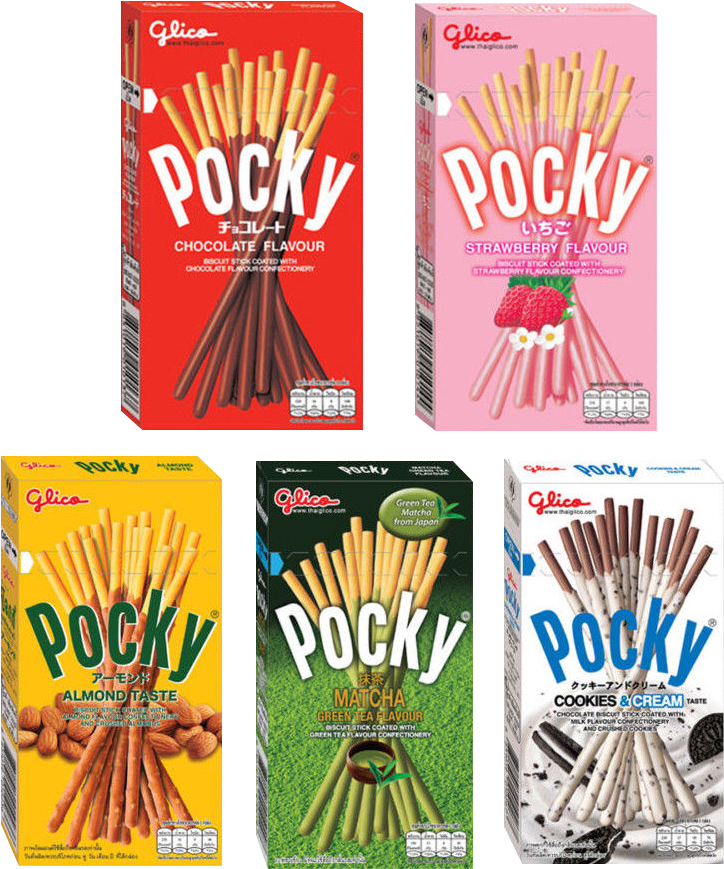 Varietyof Pocky Flavors PNG image