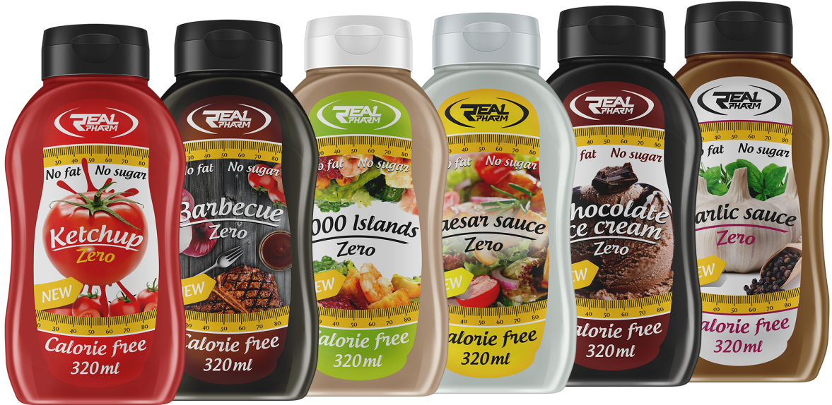 Varietyof Sauces Zero Calories Lineup PNG image