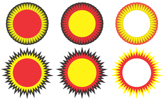 Varietyof Sun Icons Set PNG image