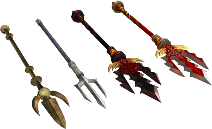 Varietyof Tridents3 D Render PNG image