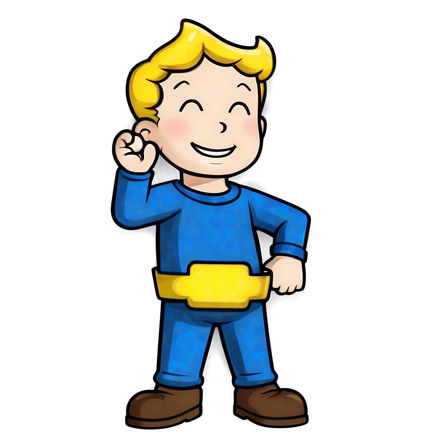 Vault Boy Charismatic Smile Png Sxf PNG image