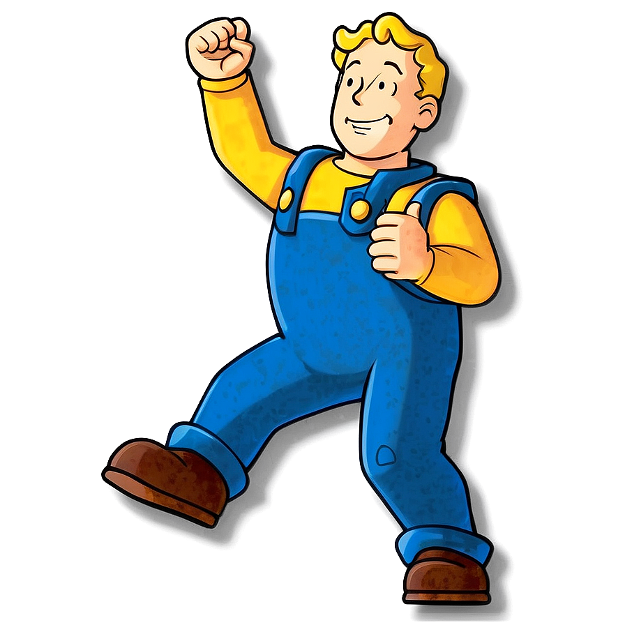 Vault Boy Illustration Png 06202024 PNG image