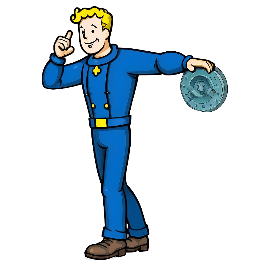 Vault Boy Illustration Png Ubp36 PNG image