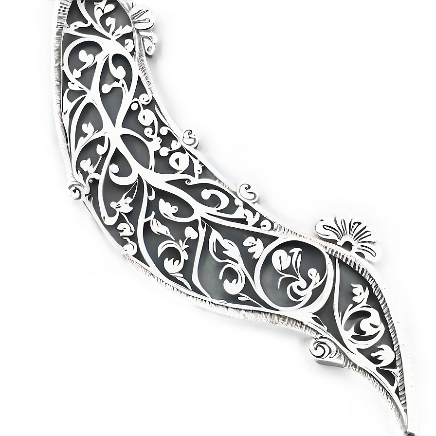 Vector Filigree Divider Png 06212024 PNG image