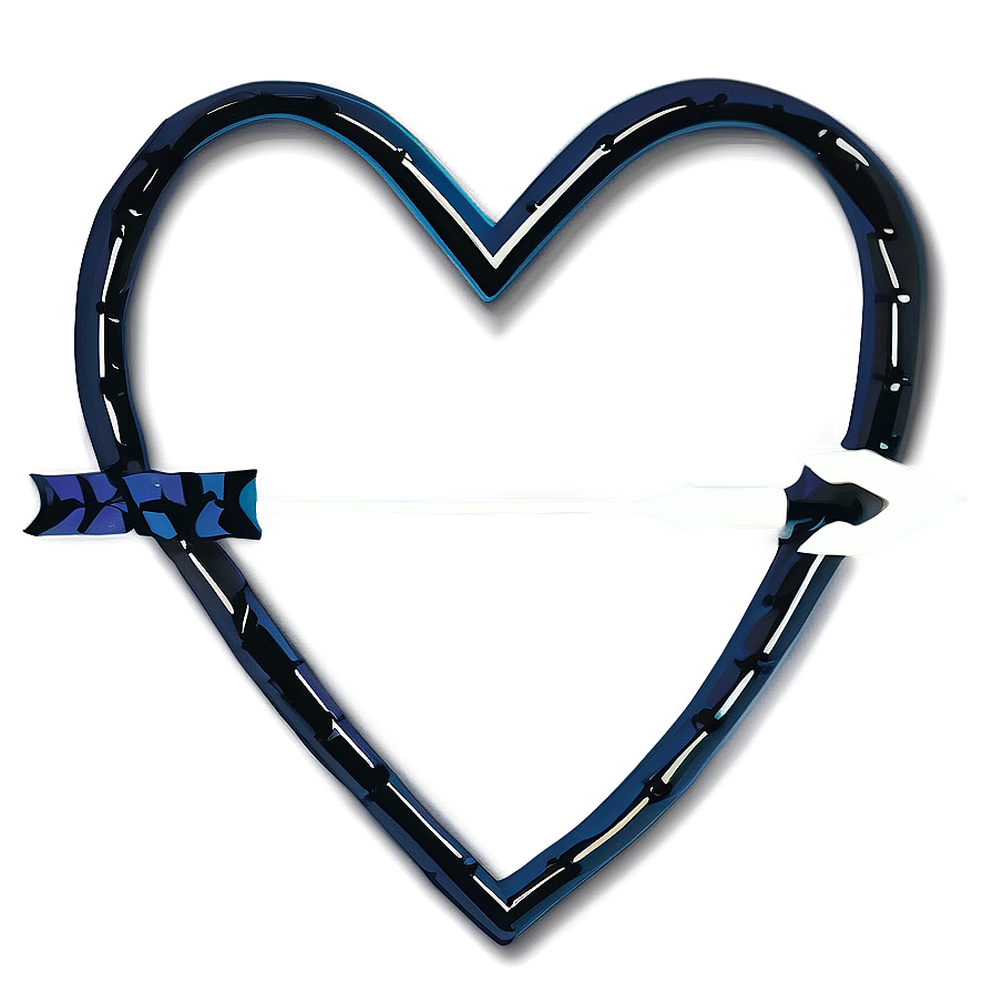 Vector Heart With Arrow Png 16 PNG image