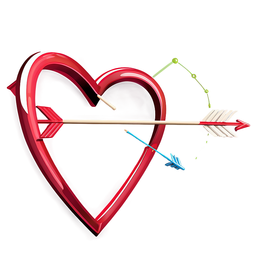 Vector Heart With Arrow Png Mhs PNG image